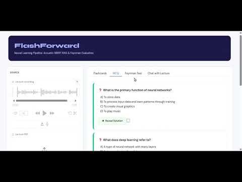 FlashForward: Multimodal Neural Learning Pipeline