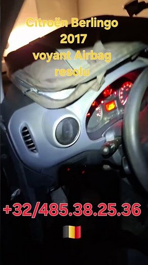 Citroën peugeot voyant Airbag comment l'éteindre
