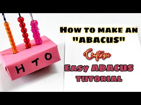 Easy abacus tutorial | How to make an Abacus | class project | Holiday Homework Maths | #diy #viral