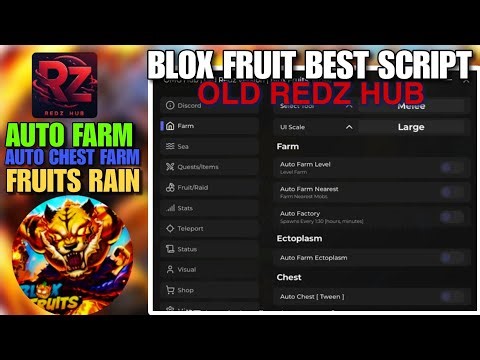 Best Blox Fruit OLD REDZ HUB Script // Auto Farm, Auto Chest Farm, Fruits Rain, Auto Farm Ectoplasm