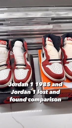 18K views · 30 reactions | Comparison of the 1985 Air Jordan 1 vs. the 2022 Air Jordan 1 High OG ‘Lost and Found. Can’t wait for this release!  @sneakerslut23 | SneakerFiles.com | Facebook