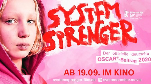 Systemsprenger - Film von Nora Fingscheidt Silberner Bär Alfred-Bauer-Preis Berlinale 2019 Ab 19. September in den Kinos! Laut, wild, unberechenbar: Benni! Die Neunjährige treibt ihre Mitmenschen zur Verzweiflung. Dabei will sie nur eines: wieder zurück nach Hause! Pflegefamilie, Wohngruppe, Sonderschule: Egal, wo Benni hinkommt, sie fliegt sofort wieder raus. Die wilde Neunjährige ist das, was man im Jugendamt einen „Systemsprenger“ nennt. Dabei will Benni nur eines: Liebe, Geborgenheit und 