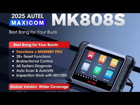 Autel MK808S Scan Tool Unboxing & Testing on Mazda 3