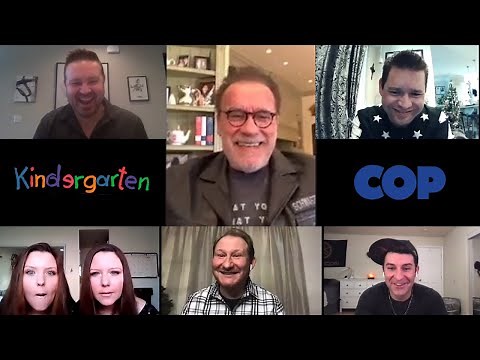 Watch a 'Kindergarten Cop' reunion get completely surprised by Arnold Schwarzenegger