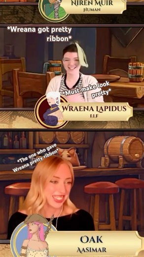 Oh wreana what are you doing.. 😂😂😂 #dungeonsanddragons #tabletopduo #dnd