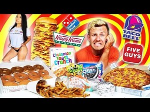 I LET MY GIRLFRIEND PICK MY 10,000 CALORIE CHALLENGE!