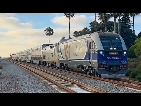 Amtrak Pacific Surfliner Rare Action and Consists in Southern California 2025