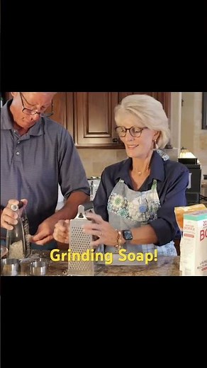 Making Homemade Laundry Soap, Step 1 #soap #diycleaningproducts #ecofriendlyhome #naturalcleaning