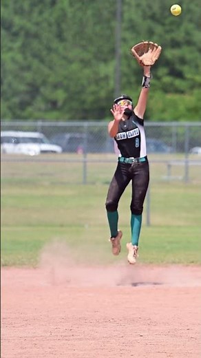 Unbelievable Grab! Shortstop Leaps for the Line Drive Catch! 🥎✨ #shorts