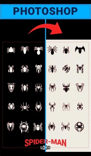 Removing the background of many logos in Photoshop