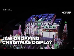 Virginia homeowner uses over 100k lights for Christmas display