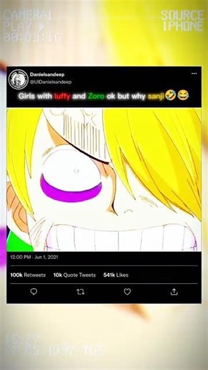 Everyone Loves Luffy & Zoro… Sanji Be Like: “What Did I Do?” 🤣 #danielsandeep #anime #onepiece #sanj