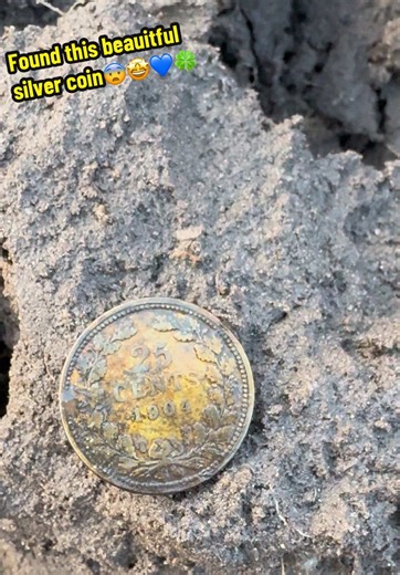 Found a 1904 Silver 25 Cents Coin!