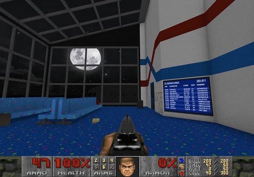 The MyHouse Doom 2 mod is a masterpiece of creepy map editing