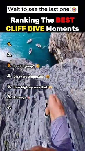 Ranking The BEST CLIFF DIVE Moments Ever!! 🤯🤯