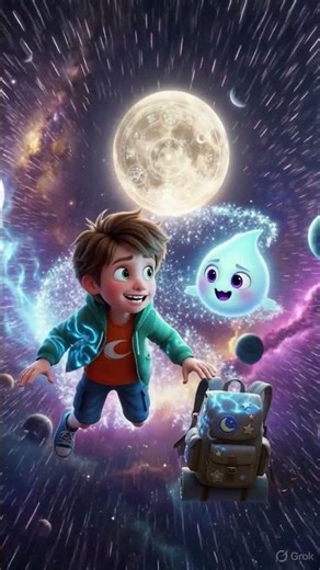 The Night the Moon Sent a Secret Message 🚀💫#moonstory #SciFiStory #shorts #viral