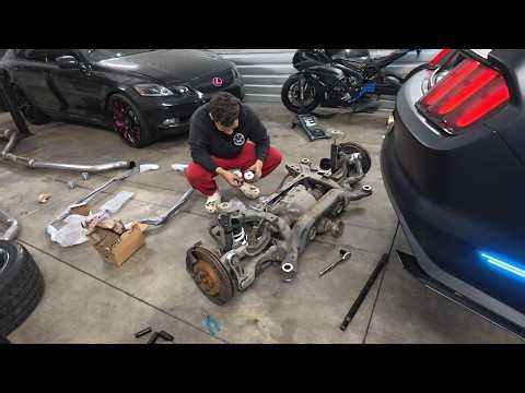 copart s550 mustang pt. 7 broke the rear subframe light dyno pull