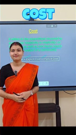 Cost. Basic Concepts of Economics. #education #economics #viral #shorts