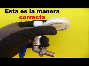Manera CORRECTA para COLOCAR o PONER CINTA TEFLON en instalaciones con uniones con ROSCA o hilos