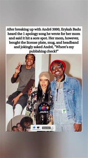 Erykah Badu's mom asked André 3000 for publishing check 😂 #shorts #viral #trending