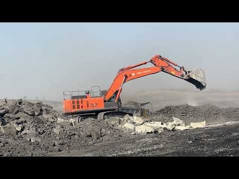 Hitachi Zaxis 470 Loading Hard 🥵 Surface | #excavator #video