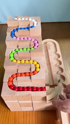 2.4M views · 10K reactions | #TrackBall #ParentchildInteractiveGame #WoodenToys | Hana | Facebook