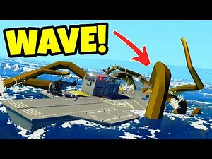 Aircraft Carrier vs NORTH Sea Survival! | Stormworks Sinking Ship