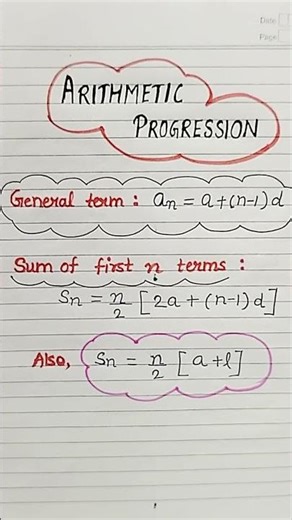 Arithmetic progression | Class 10