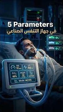 أهم 5 parameters في جهاز التنفس الصناعي💡