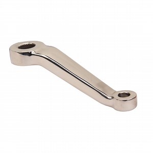2 Inch Offset Vega Pitman Steering Arm, Tapered for Tie Rod, Polished