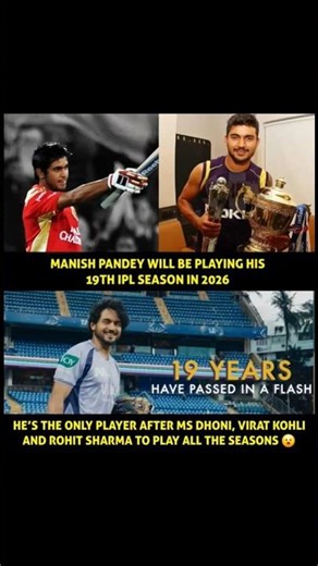 The longevity of Manish Pandey! ⭐