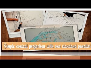 Simple Conical Projection With One Standard Parallel: Using Graphical and Trigonometric Methods