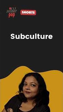 What is Subculture? Quick Explanation in 3 Minutes | YouTube Shorts 🎭 #monamimukherjee