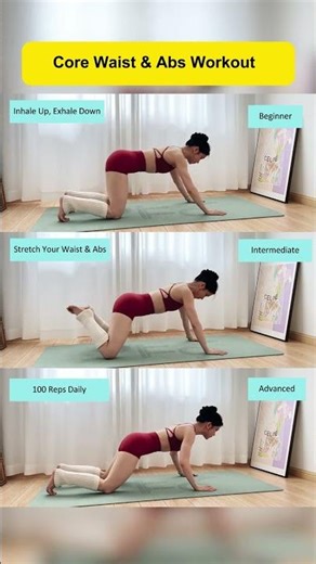 Progressive 3 Level Core Workout to Sculpt Waist, Abs & Improve Strength