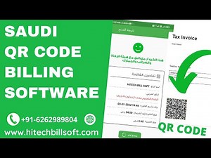 Saudi Arabia ZATCA E-Invoicing QR Code In Hitech | Free ZATCA POS software | Zakat Billing Software
