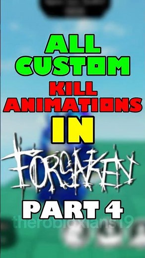 All Custom Kill Animations In Forsaken!!! #forsaken #roblox #viral #shorts #fyp