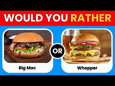 Would You Rather? Favorite Food Edition🍔🍕 | Quiz Paradise