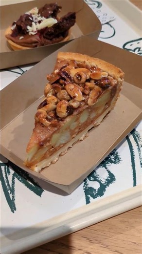 Mixed nuts apple pie (appelnotentaart) from La Place, Netherlands