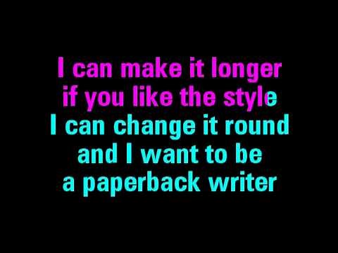 Paperback Writer Karaoke The Beatles - You Sing The Hits