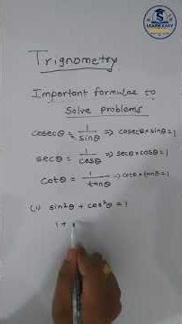 Most Important Trigonometry Formulas for Exams | Class 9th and 10th Geometry 🔥 #class10maths