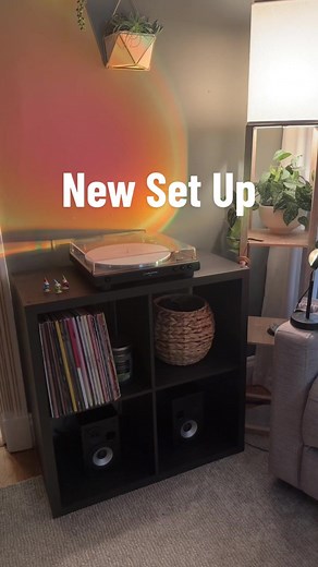 Still need to add a few things definitely but I cant wait to finish it🫶 #vinyl #record #recordplayer #turntable #collector #setup