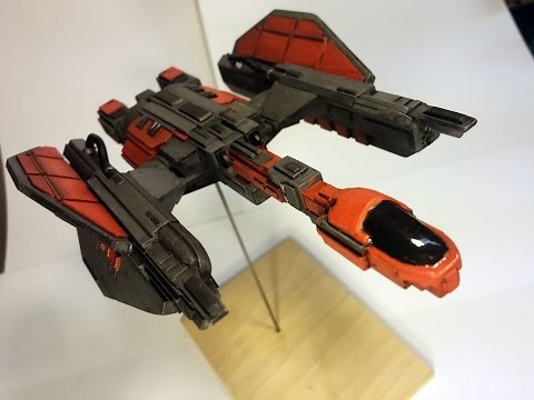 Scratch built styrene sci-fi spaceship - Build 6
