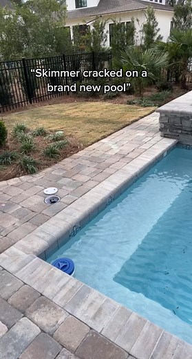 Brand New Pool Skimmer Crack - Leak Detection and Repair