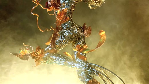 Your Friday Night Fairy Fix I’m working on a new idea! The worlds favourite FantasyWire fairy is by far, Dancing with Dandelions (DWD). I think I nailed it with DWD design and I’m not sure I’ll ever better it. But the only (minor, minor) negative is the only photo you want to take is that strong profile shot. I think my favourite pose of all the fairies, is Wind-Dancer as her pose is truly dramatic and very three dimensional, and she can be photographed from any angle. So I’m sort of combining t