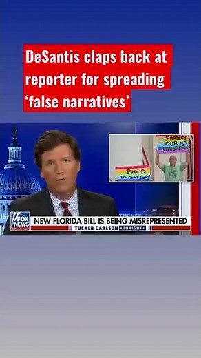 Tucker: DeSantis humiliates reporter for asking this question