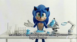 Faça Massinha de Modelar do Sonic em Casa