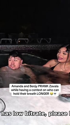 Amanda and Benjy PRANK Zavala while having a contest on who can hold their breath LONGER 😭💀 || #amandasolis #zavala #benjychavez #viral