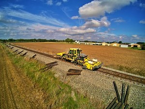 Track Work Replacing Railroad Ties on the CSX CE&D Sub 2021
