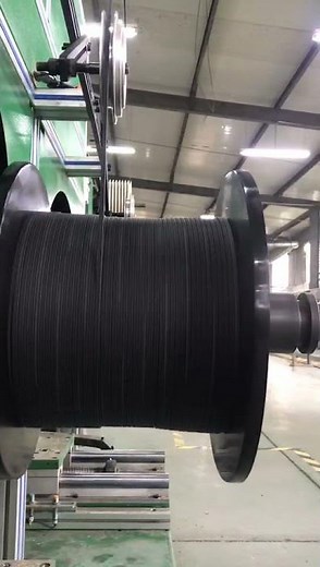 FTTH drop cable plastic drum packaging / Jera line cable workshop production process #Shorts