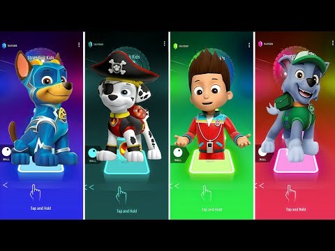 PAW Patrol Ultimate Team Challenge! 🐾 Pirate Marshall vs Superhero Chase (Tiles Hop)
